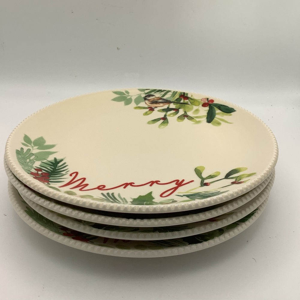 Four more Better Homes & Gardens Holiday Winter Botanical Holiday Plates